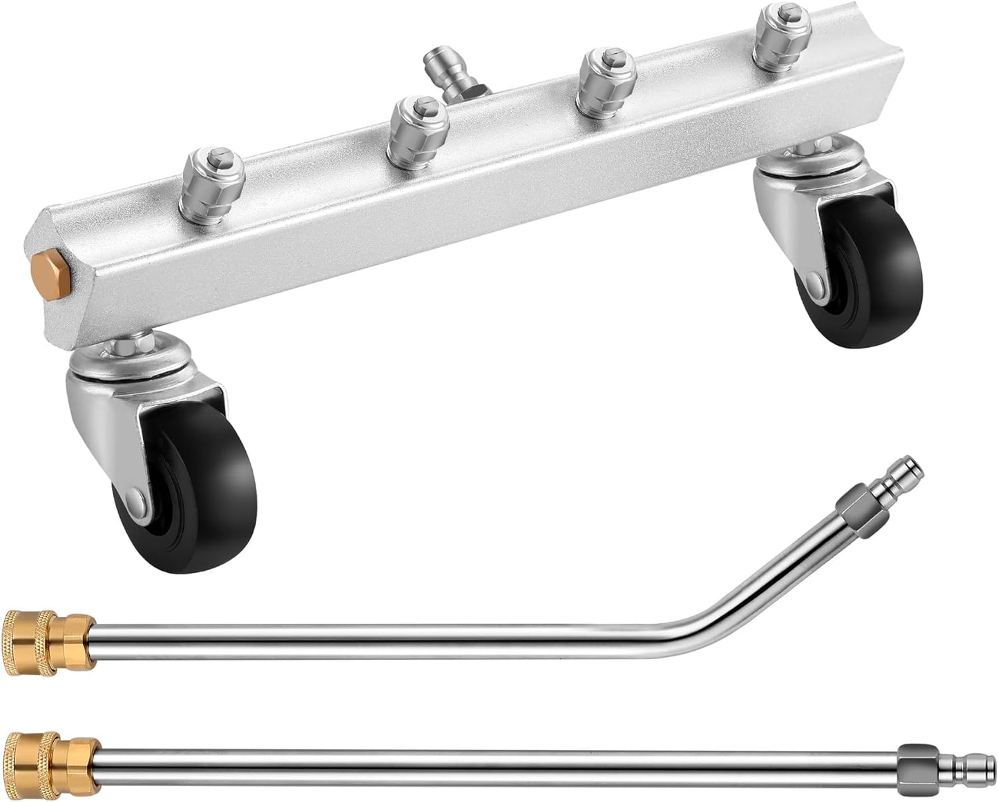 13" Pressure Washer Undercarriage Cleaner - 4000 PSI Extension Wand, Surface Cleaner for Power Pressure Washer Attachment